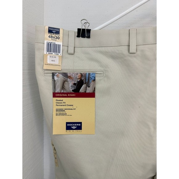 Dockers Men's Easy Classic Fit Khaki Stretch Pants Size 48W x 30L - Picture 4 of 9